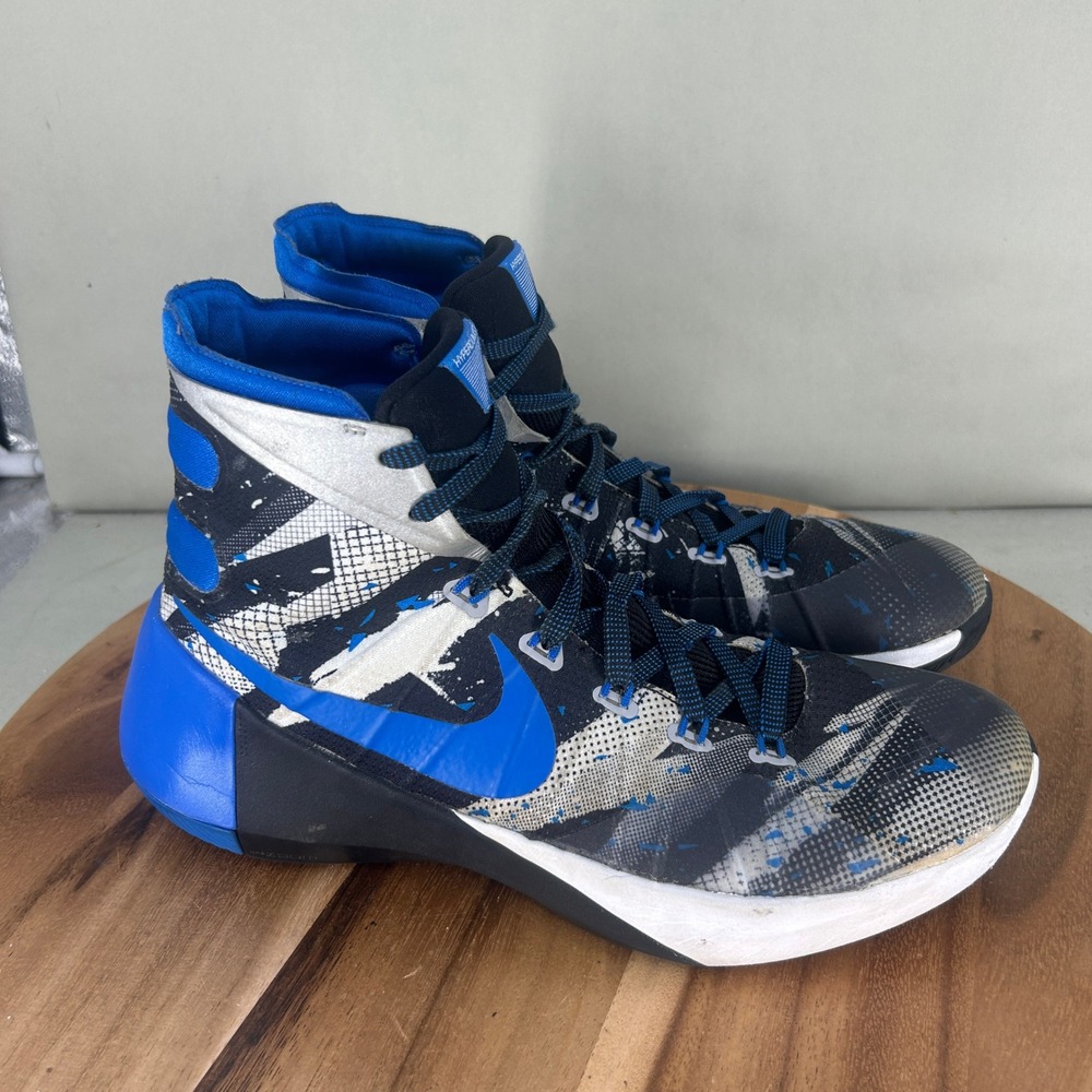 Nike Hyperdunk 2015 Mens Basketball Shoes Blue Black White 749567-140 Size 9.5